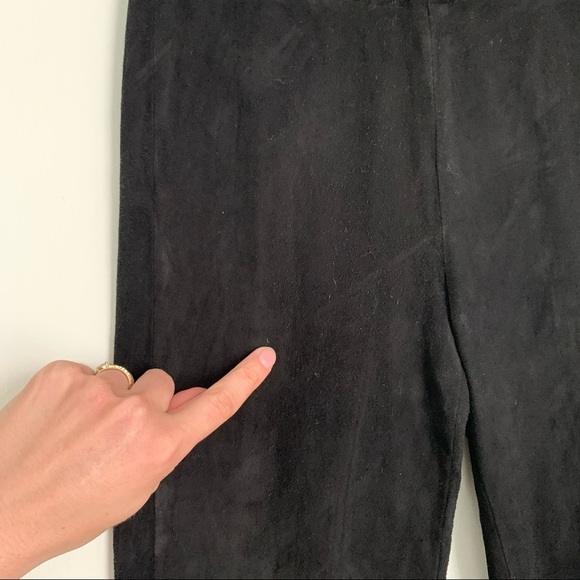 LAMARQUE 100% Leather Suede Moto Leggings size Small - Picture 8 of 10